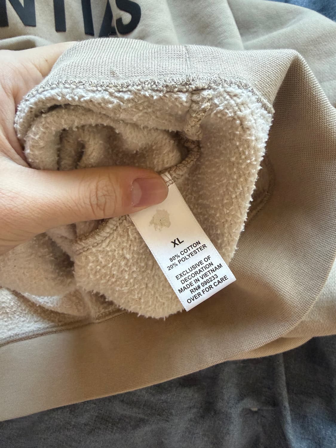 피오갓 에센셜 후드티 XL 상품이미지4