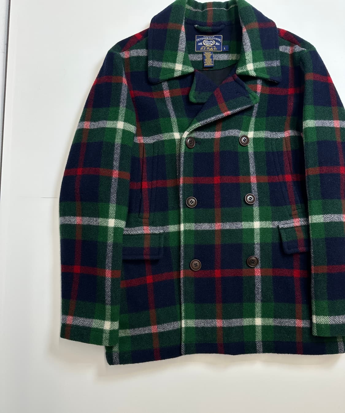 폴로 랄프로렌 럭비 체크 울 코트  상품이미지2