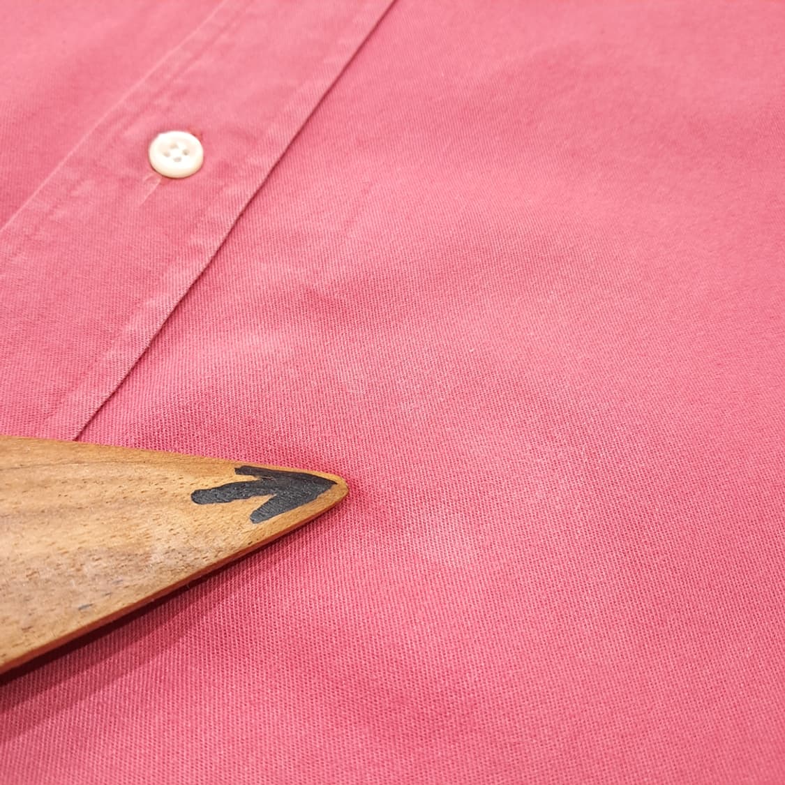 CL528 2XL 폴로 90s 코튼 버튼다운 빈티지 레드 셔츠 남방 상품이미지6