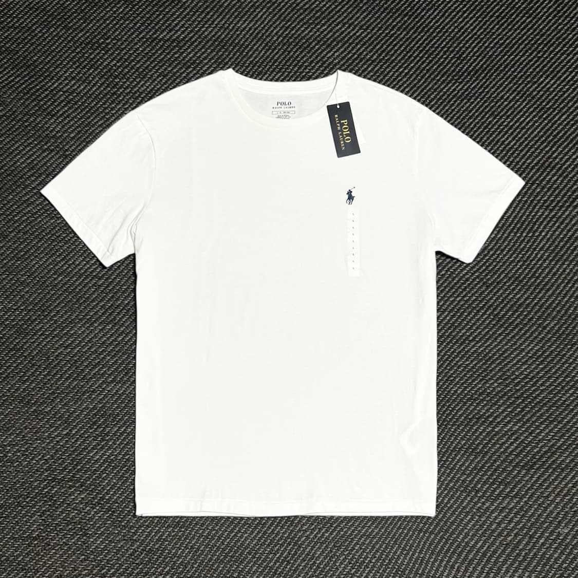 [L] Polo 폴로 랄프로렌 미사용 화이트 코튼 반팔티 상품이미지1