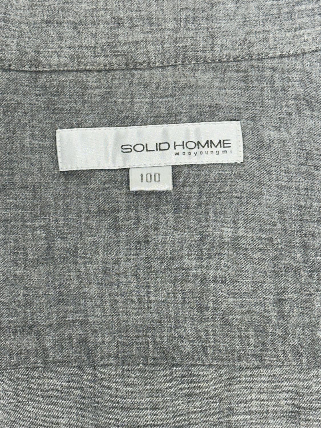 솔리드옴므 우영미 오버핏 그레이 셔츠 100  상품이미지6