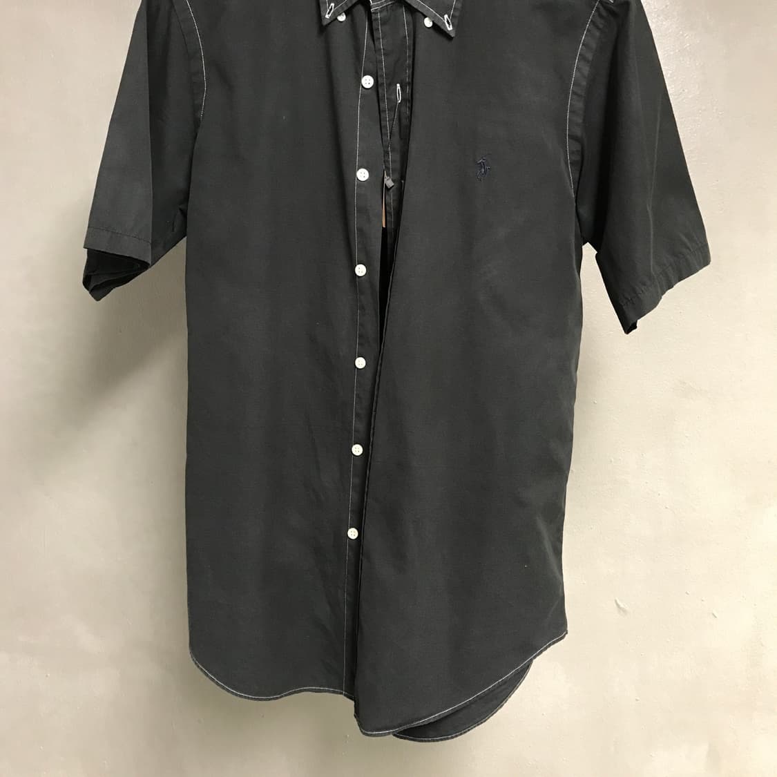 폴로 랄프로렌 블랙 반팔 셔츠 S 상품이미지3