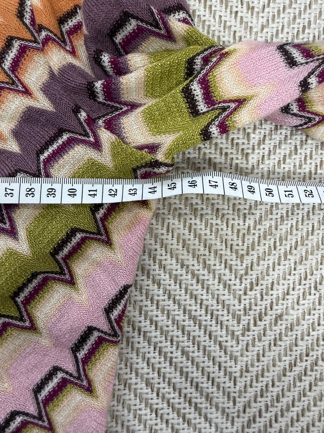 정품) 미쏘니 지그재그 패턴 여성 가디건 42 상품이미지9