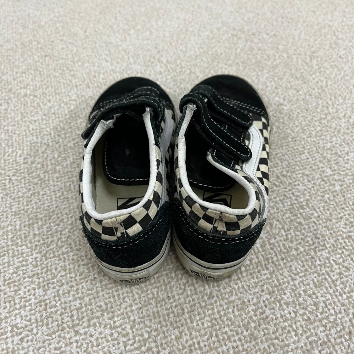 [160] 반스 키즈 토들러 올드스쿨 체커보드 벨크로 운동화 신발 011 상품이미지3