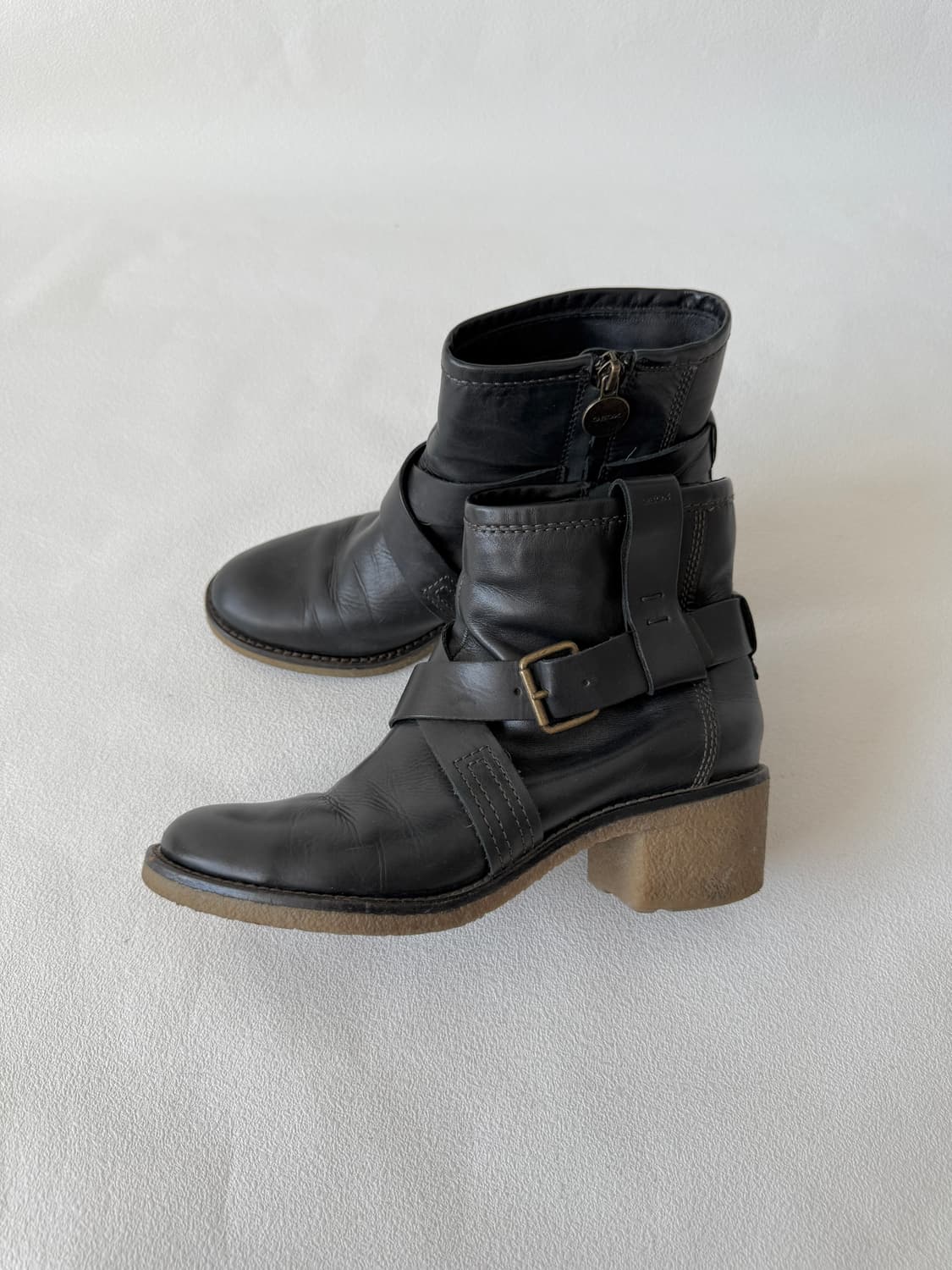 [EU38]제옥스(GEOX) 이탈리안 레더 벨크로 부츠 상품이미지1