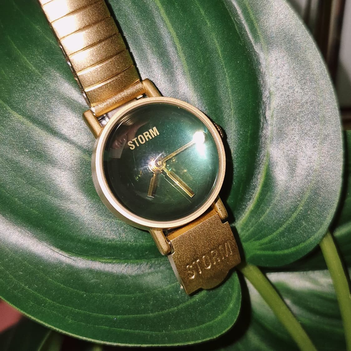 90s 영국 스톰 스페이스 에이지 그린 반구 시계 상품이미지7