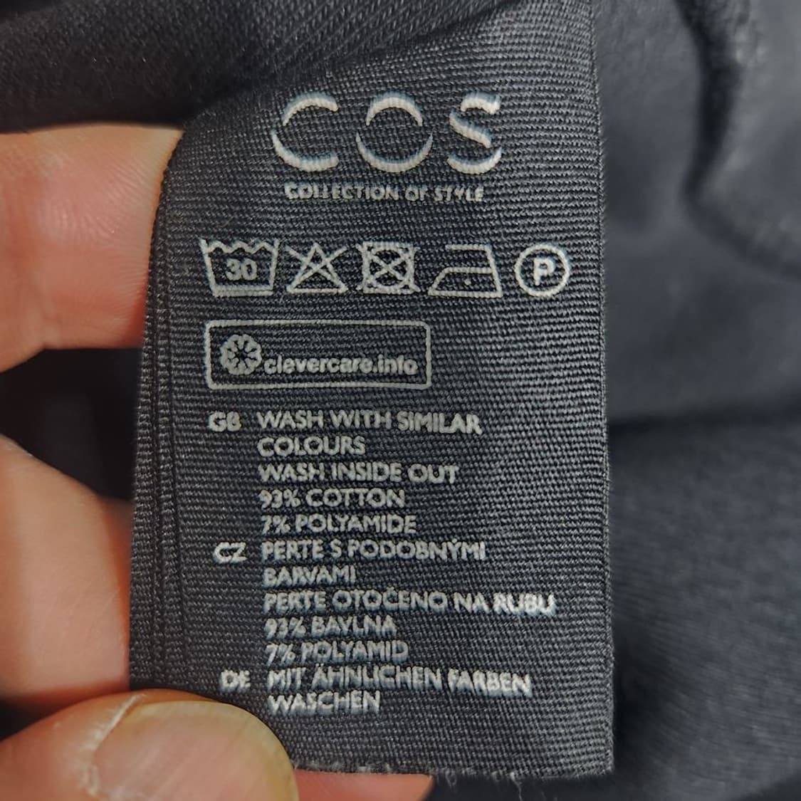 [남L]COS 블랙 라인 스웻 셔츠[Y5C-100] 상품이미지8