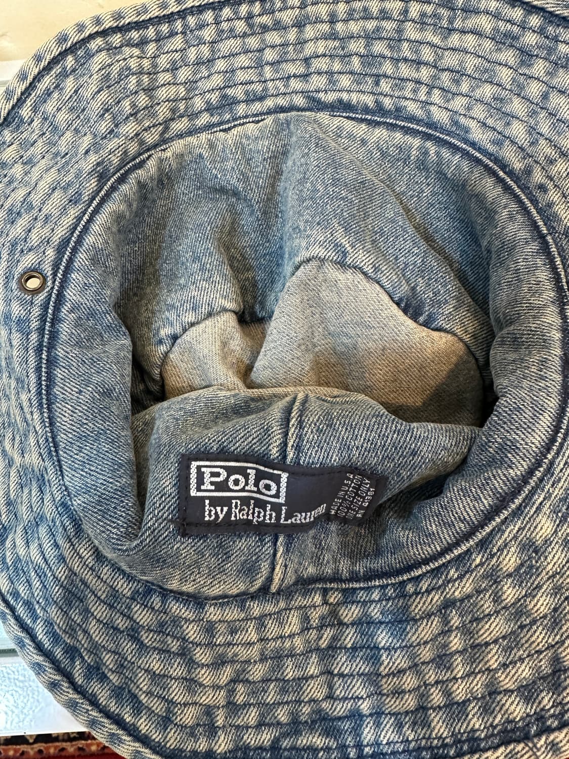 폴로 랄프로렌 90년대 빈티지 데님 버킷햇 상품이미지3