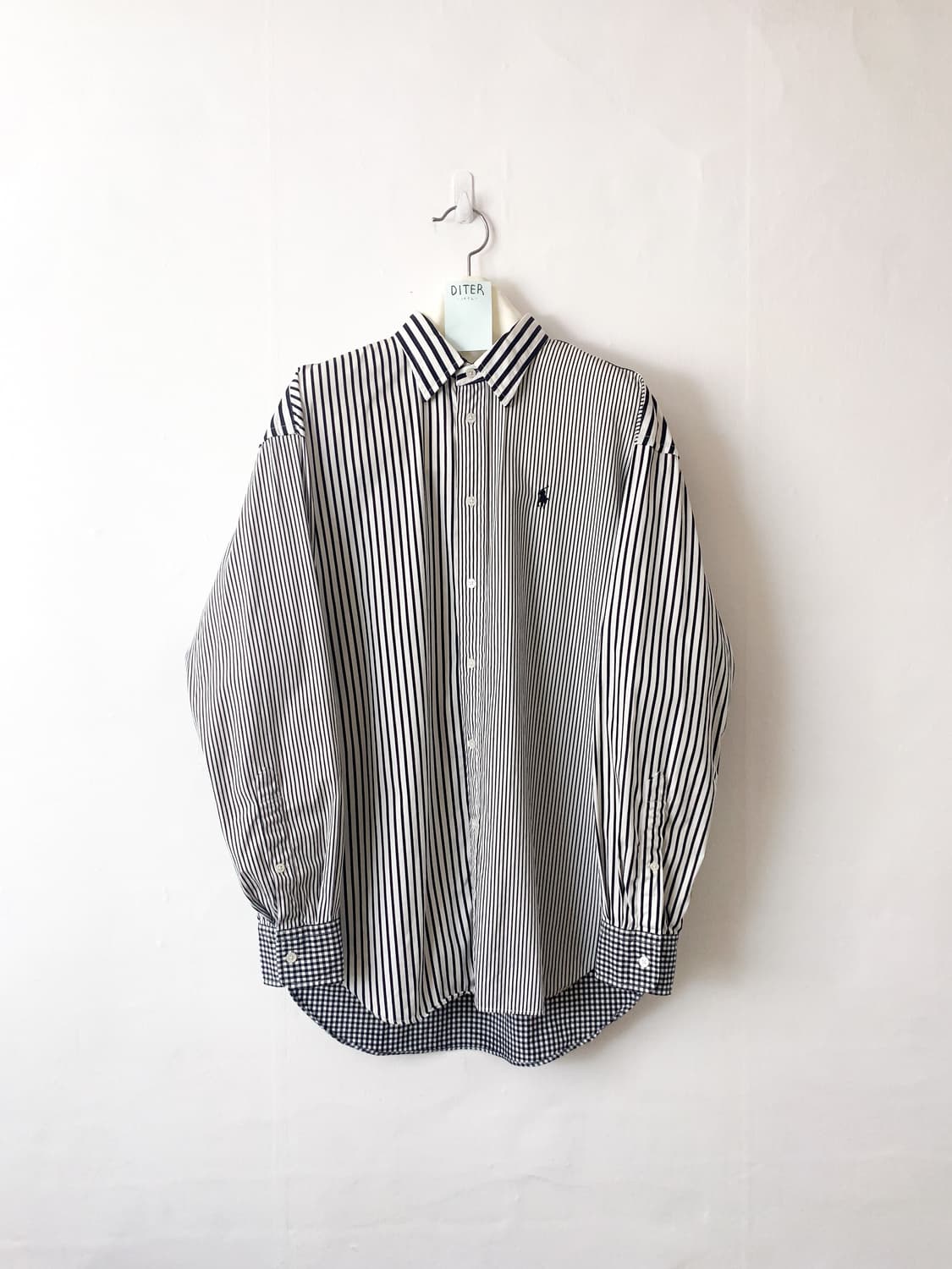 [US6] 폴로 랄프로렌 스트라이프 패치워크 셔츠  상품이미지1