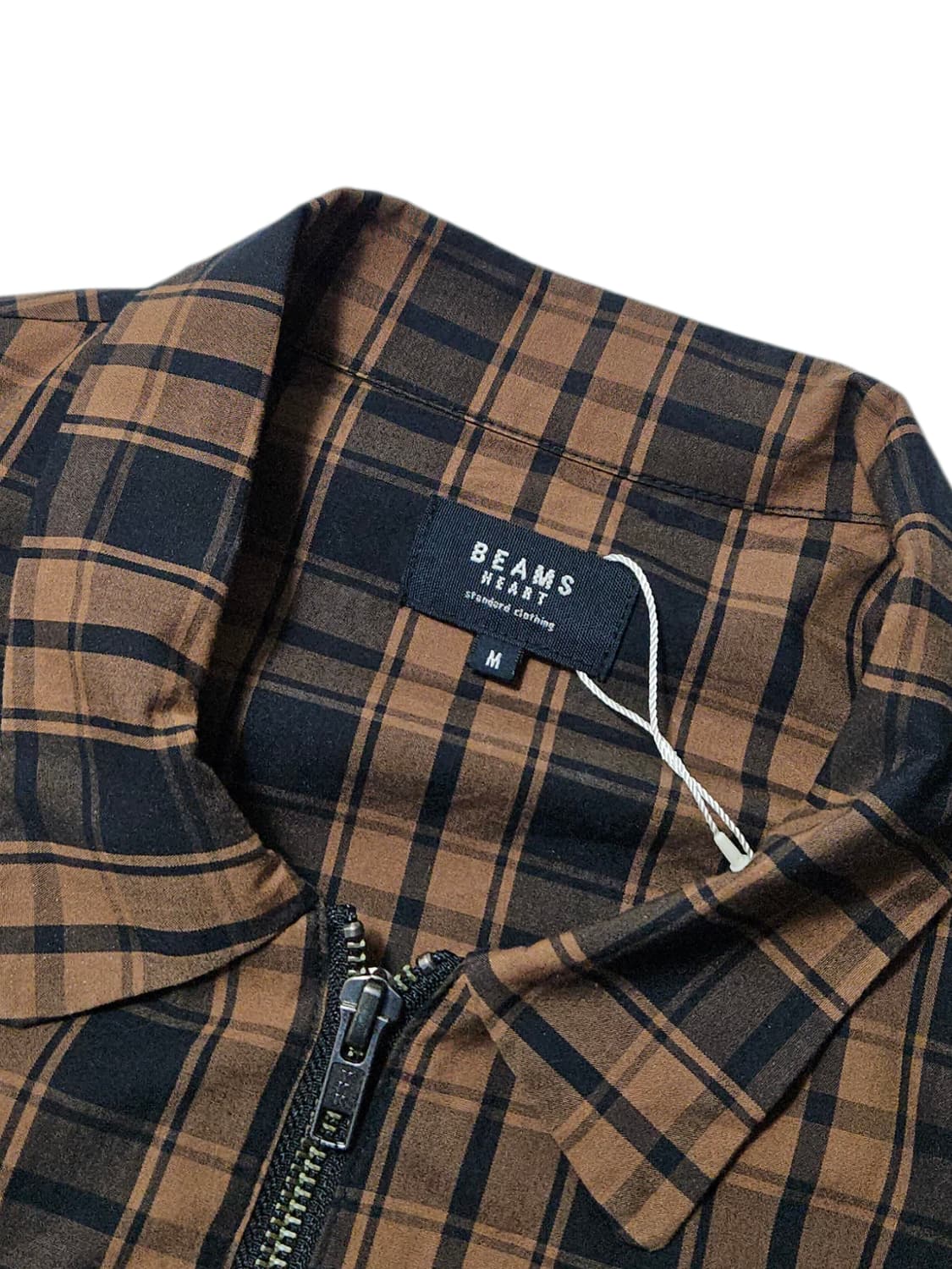 빔즈 하트 체크 셔츠 자켓 M 100 상품이미지4