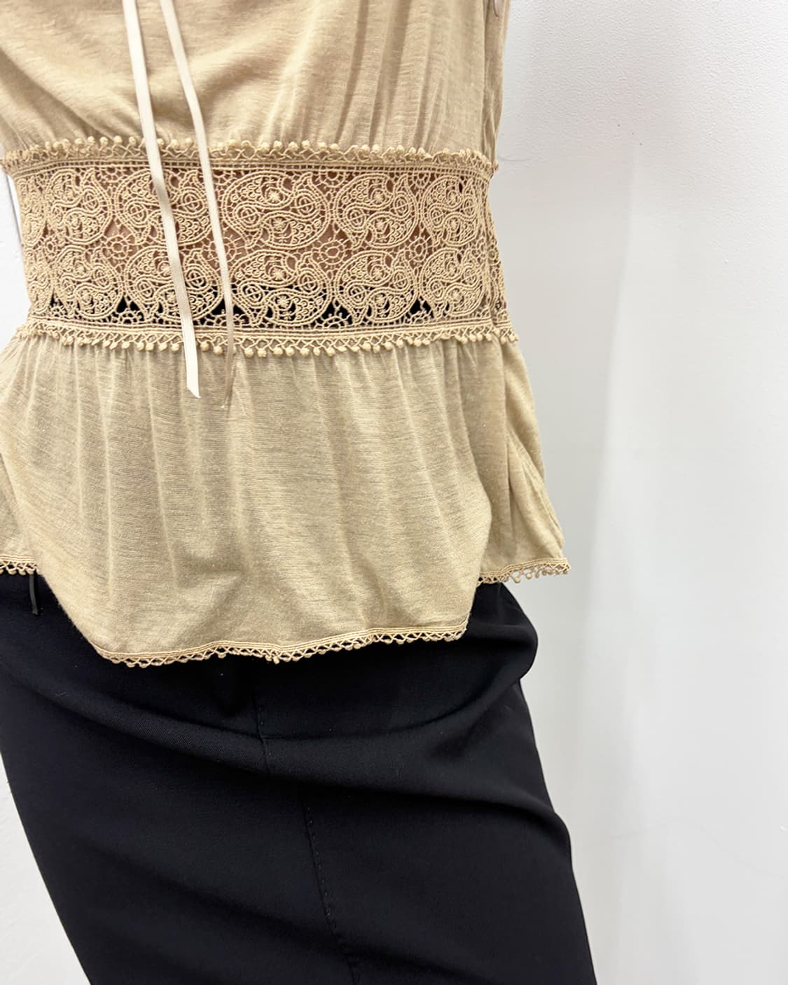 구찌 2007S/S 아플리케 레이스 탑 상품이미지5