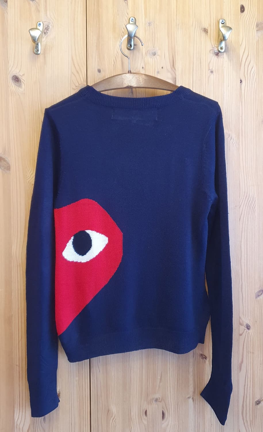 55.꼼데가르송 더블하트 크롭니트 상품이미지2