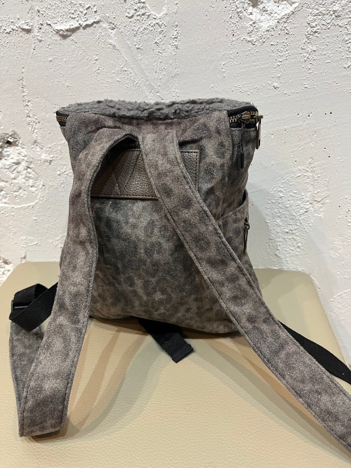 CIAOPANIC JPN 레오파드 플리스 백팩 상품이미지2