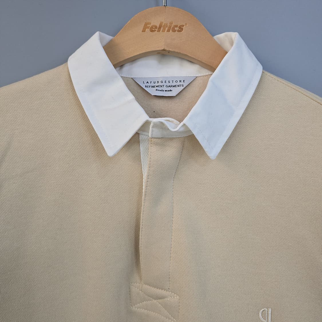 라퍼지스토어(LAFUDGE STORE) 카라 럭비 맨투맨 L 상품이미지2