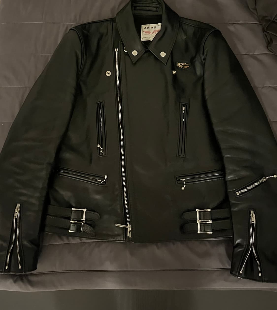 [40] 루이스레더 391t 라이트닝 카우하이드 소가죽 자켓 상품이미지2