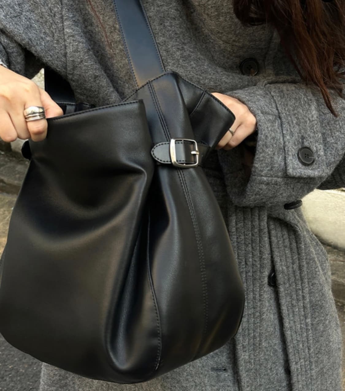 루에브르 삭 드 플로 레더 블랙 상품이미지1