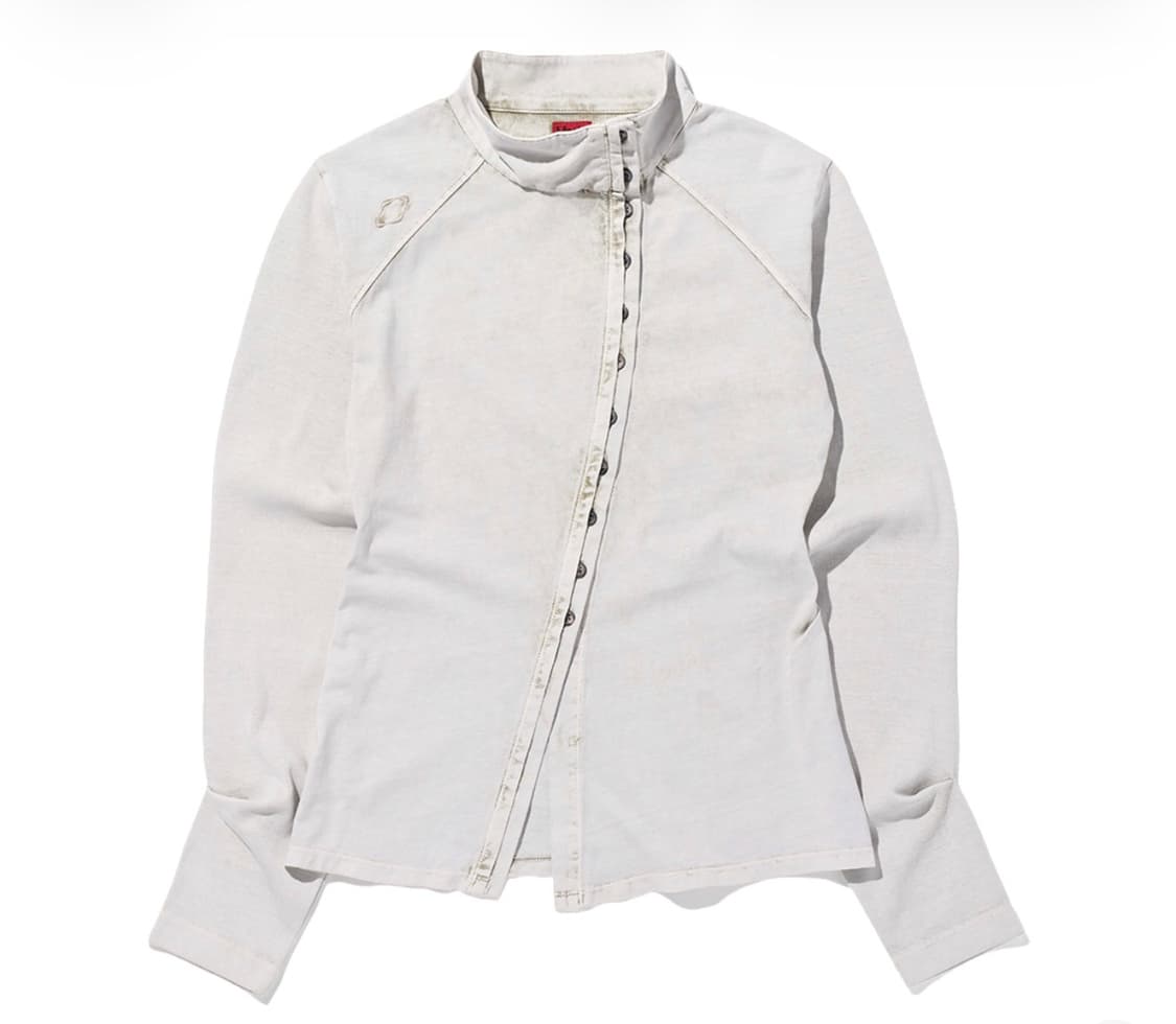 미스치프 워시드 저지 셔츠 라이트 베이지 상품이미지1