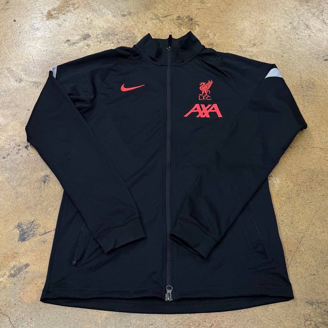 [정품/S] 나이키 리버풀 블랙 축구 트레이닝 자켓 b15 상품이미지2