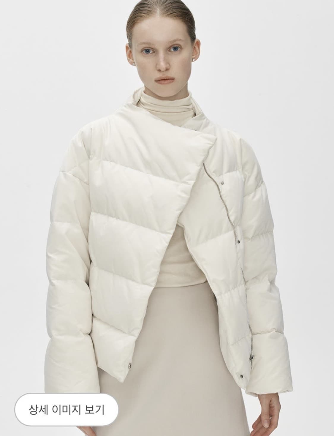 SIE 시에 이브 숏 구스다운 패딩 크림  상품이미지2