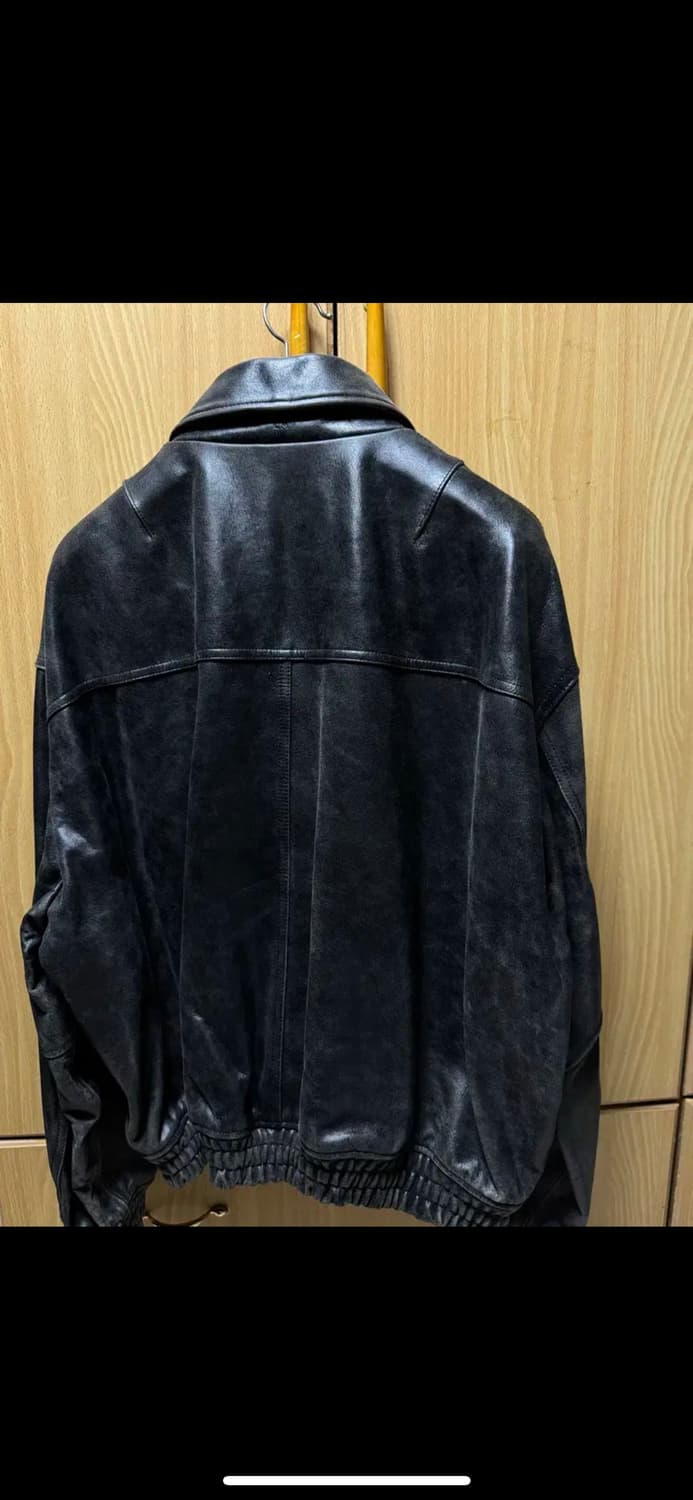 stu 오버핏 레더자켓 (M) 상품이미지3