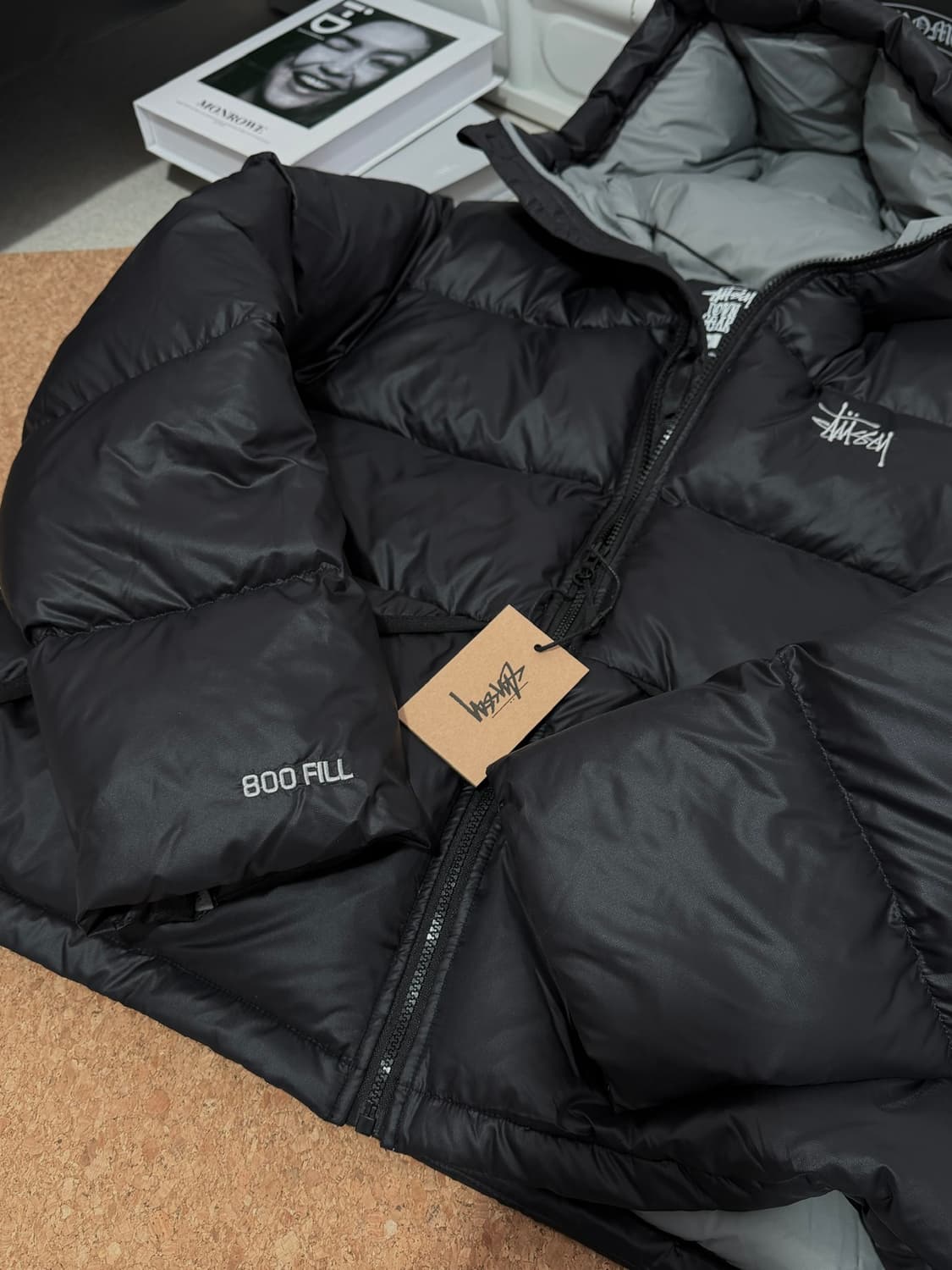 스투시 마이크로 립스탑 다운 파카 제트 블랙 상품이미지9