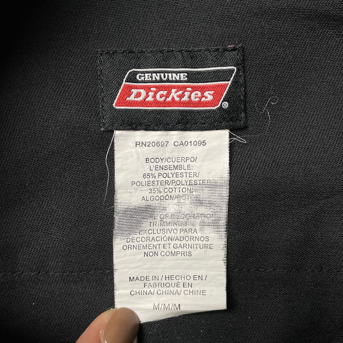 DICKIES 디키즈 빈티지 블랙 스냅버튼 워크 셔츠 A00863 상품이미지9