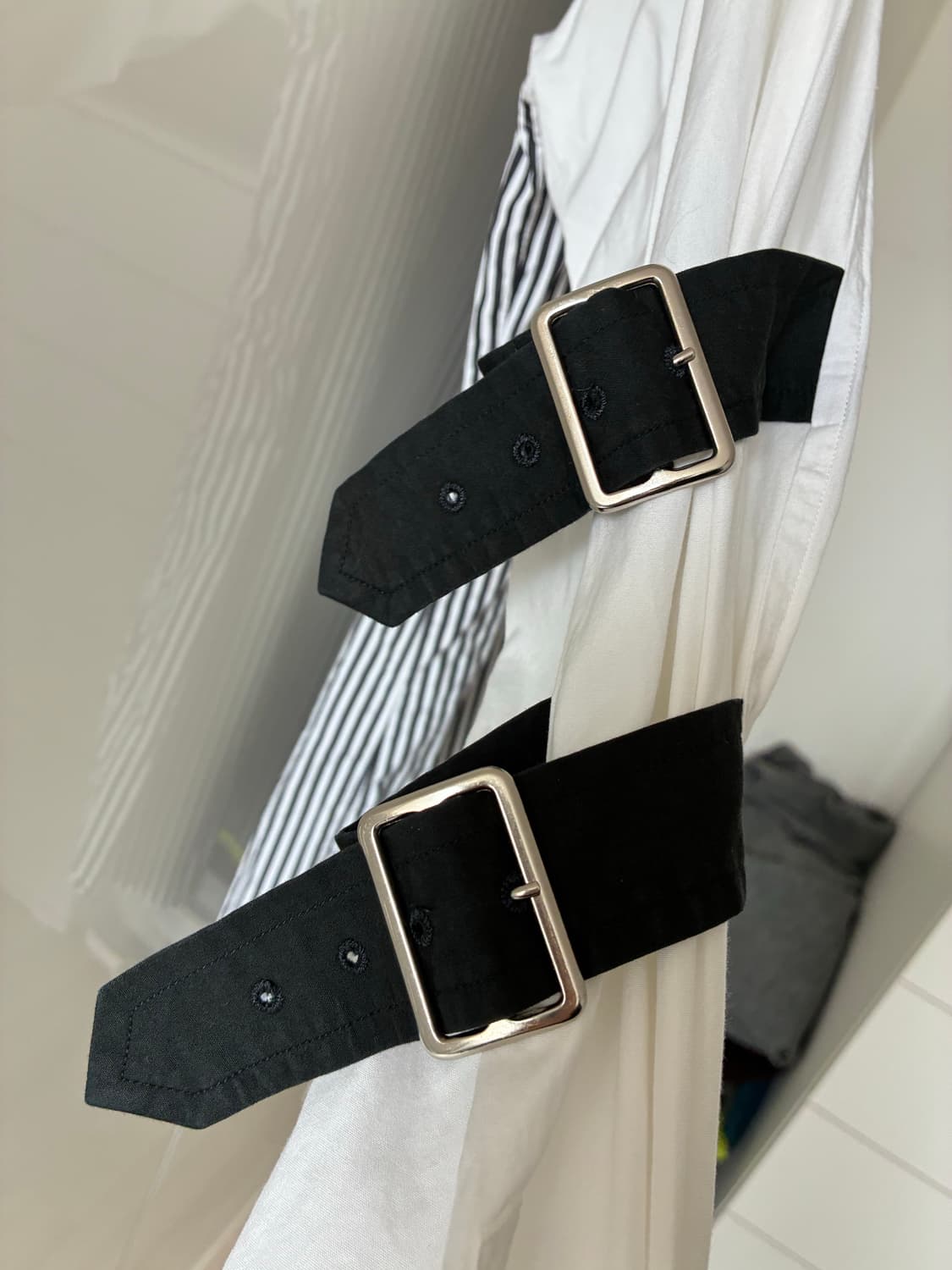 Comme des Garçons SHIRT 버클 스트랩 스트라이프 셔츠 상품이미지2