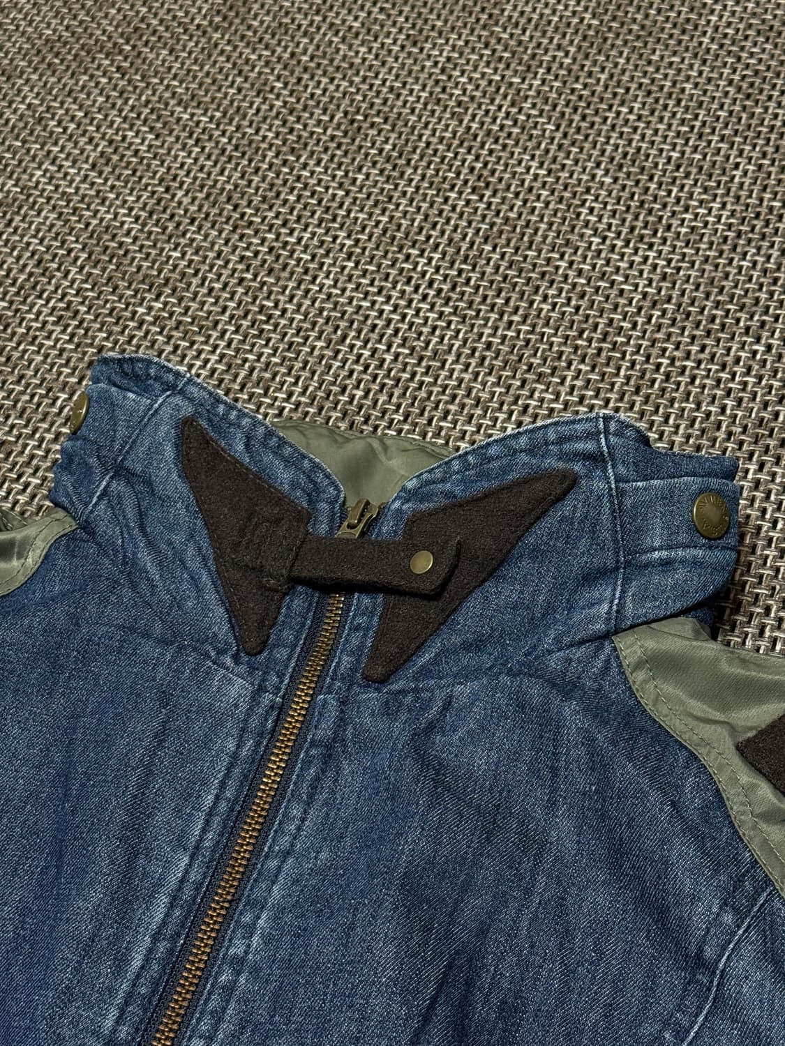 아비렉스 투웨이 후드 나일론 데님 자켓 상품이미지6