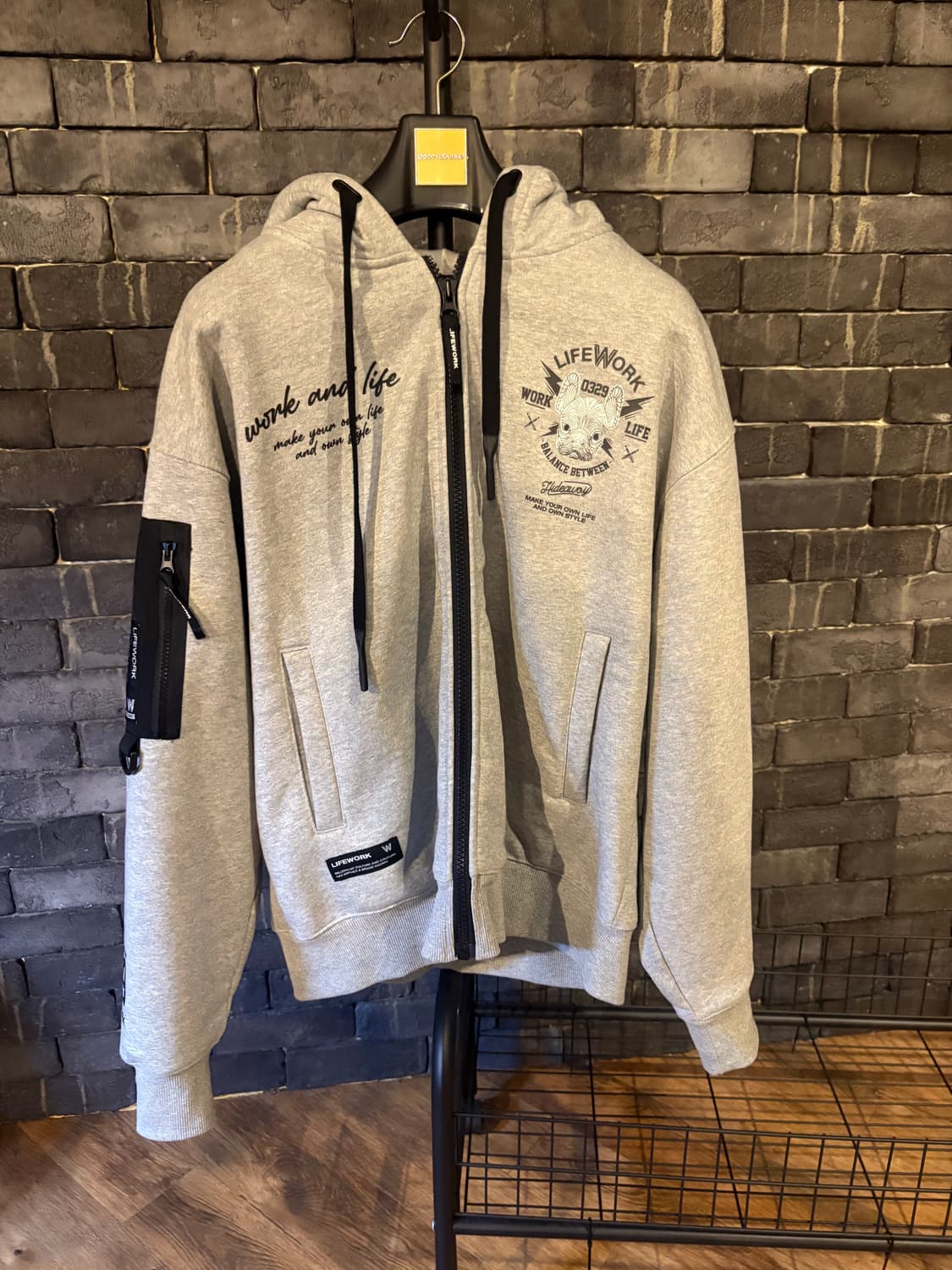 [중고/극미/L] 라이프워크 남성 겨울 기모후드집업 상품이미지1
