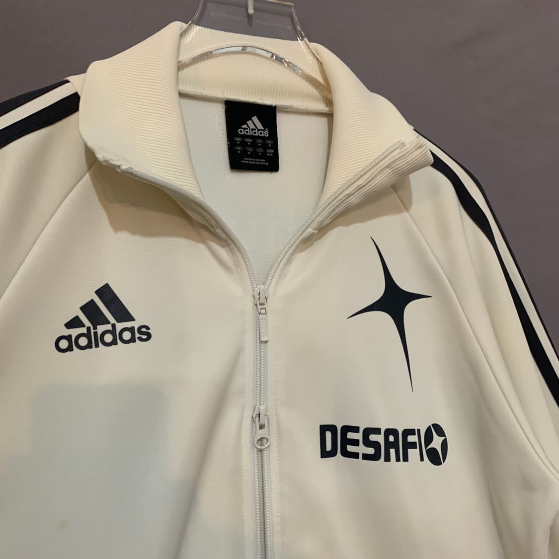 M 아디다스 DESAFI 화이트 유니크 트랙탑 져지 자켓 상품이미지5