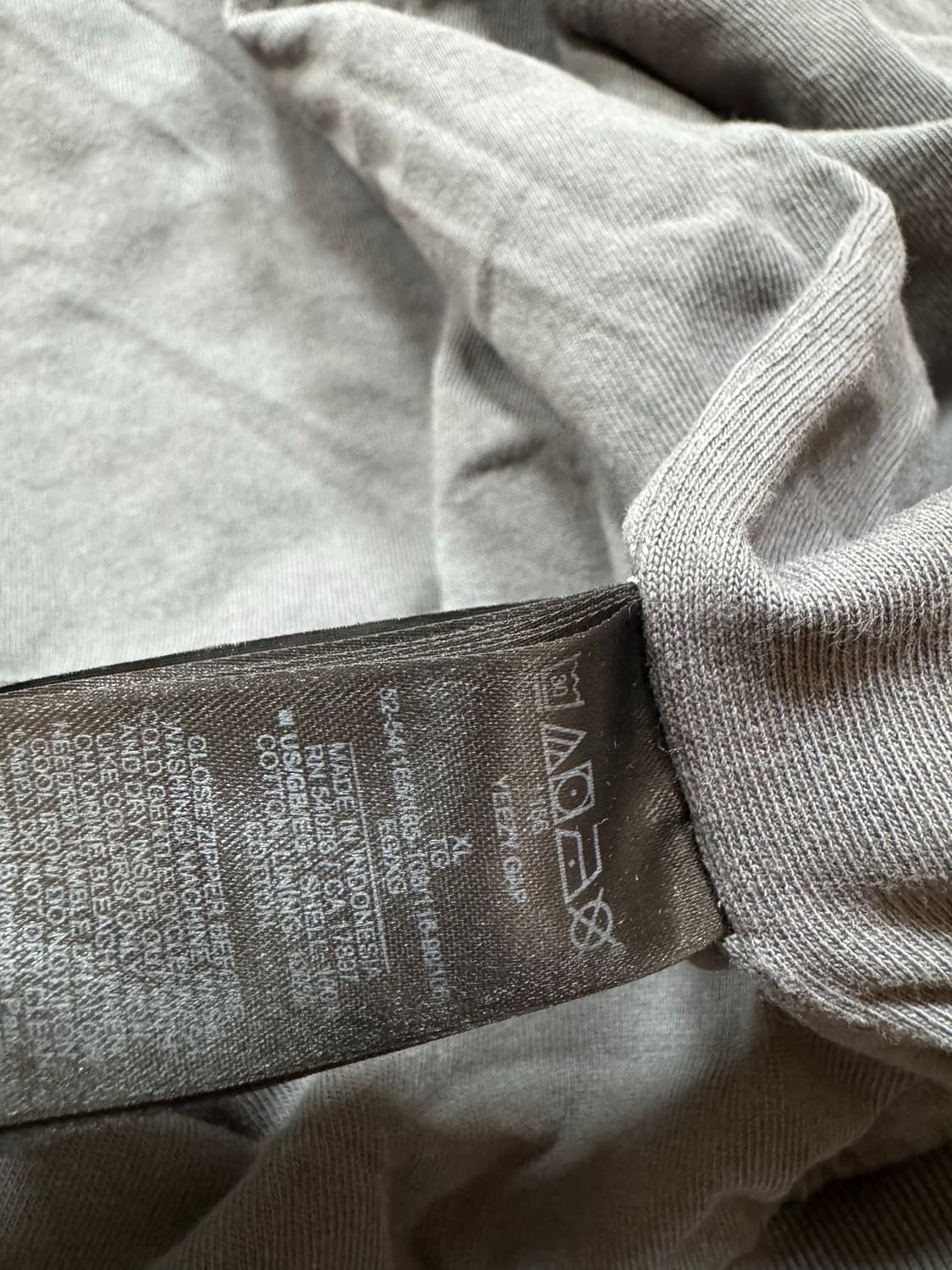 이지갭 더블 레이어드 후드집업 다크 그레이 상품이미지3