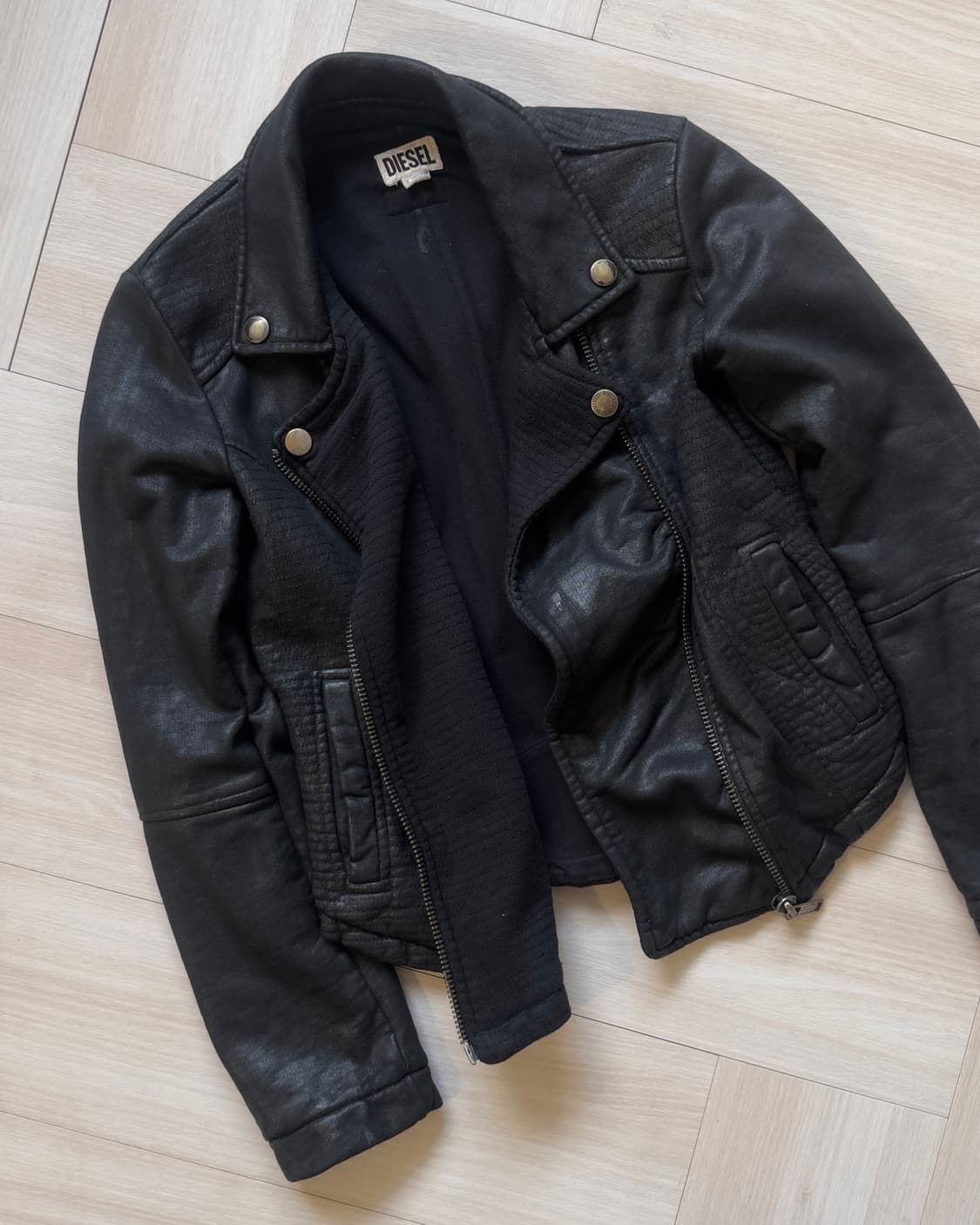 [DIESEL] biker leather jacket  상품이미지2