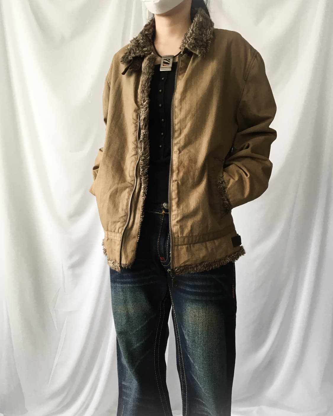 Fake fur belted mustang 상품이미지8