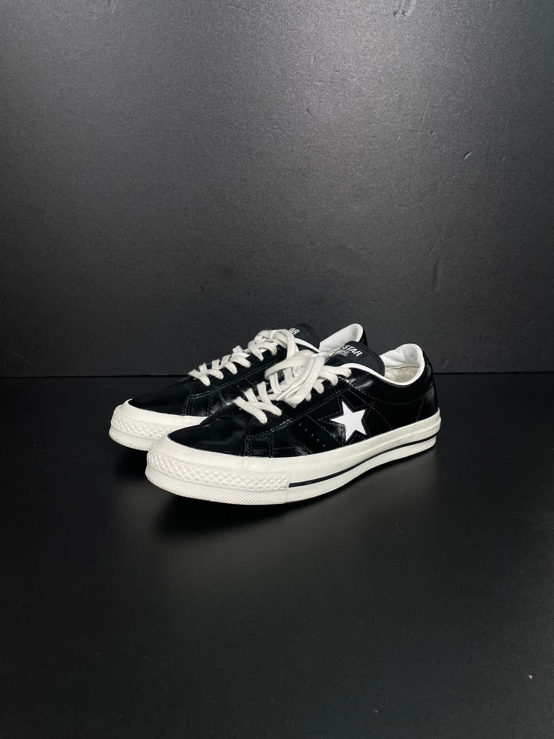 [260] Converse 컨버스 블랙 원스타 레더 한별 상품이미지1