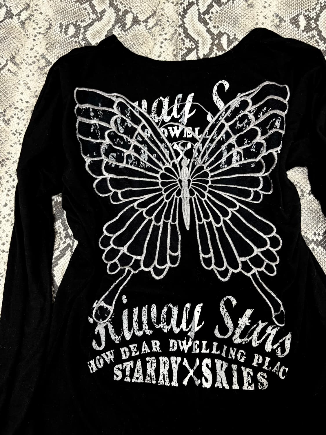 “M.K.R” 00’s butterfly Print Sleeve 상품이미지8