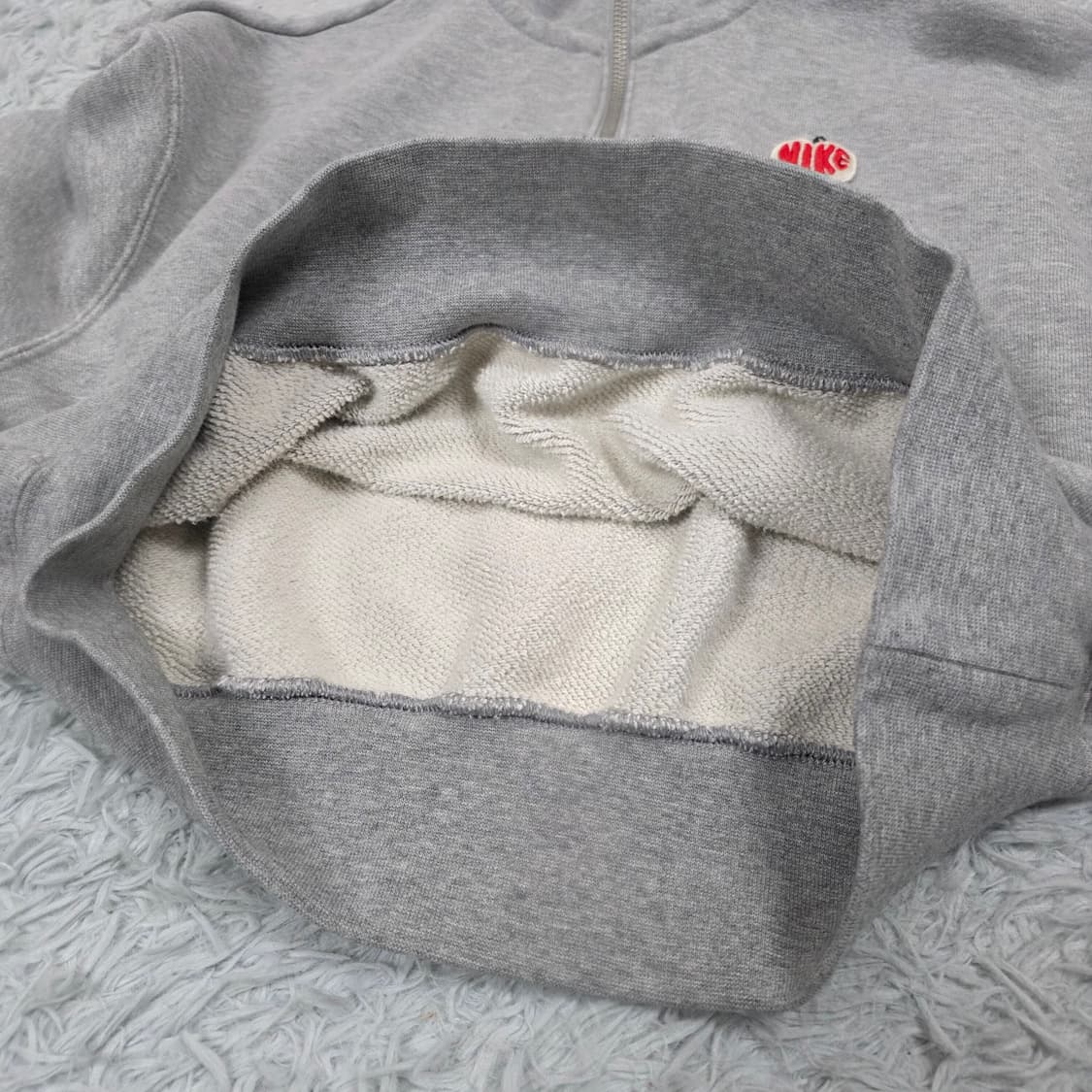 나이키 여성 피닉스 플리스 쿼터집 크롭 스웻셔츠 S 상품이미지9