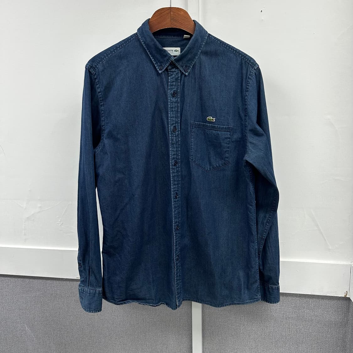 LACOSTE 라코스테 데님 슬림핏 셔츠 남방 L사이즈 상품이미지1