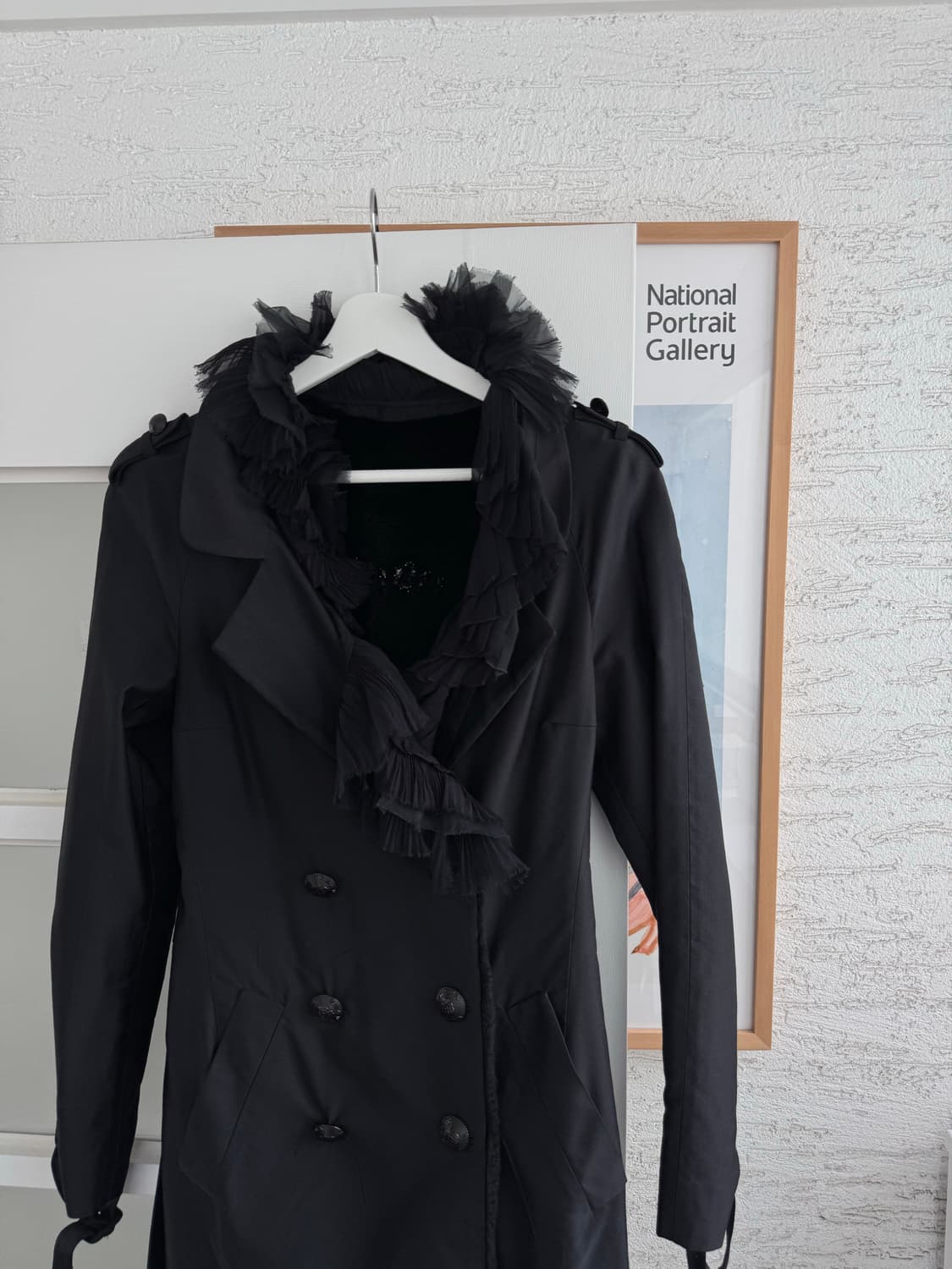 [PRADA] 프라다 아카이브 리얼 콜린스키 퍼 라이닝 울-실크 코트 상품이미지2