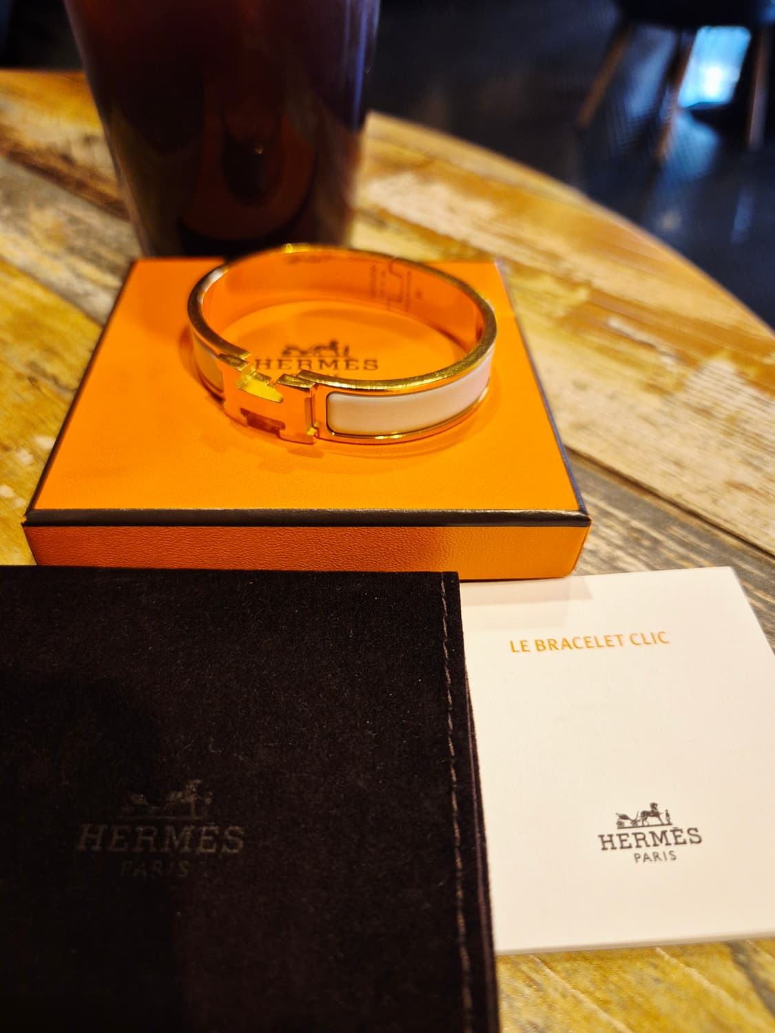 에르메스 클릭아슈 화이트 골드 사이즈 pm 상품이미지1