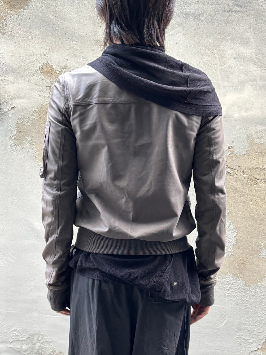 릭오웬스 레더 블루종 상품이미지4