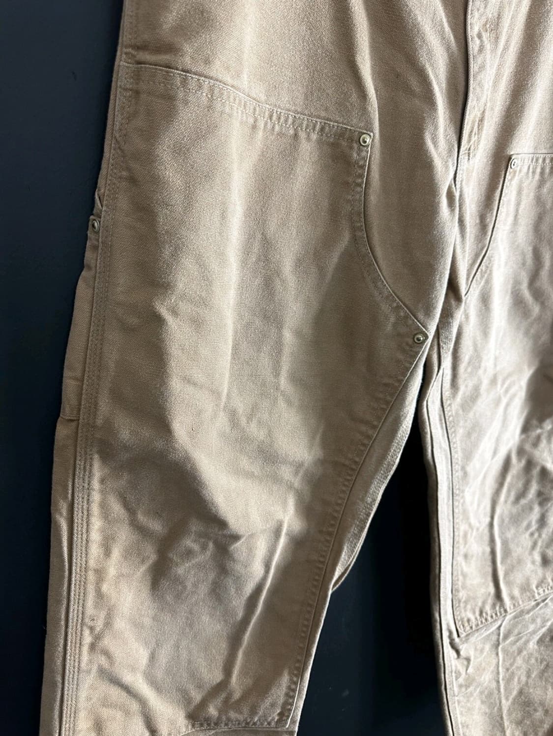 OG USA Vintage 칼하트 B01 BRN 더블니 팬츠 38X32 상품이미지4