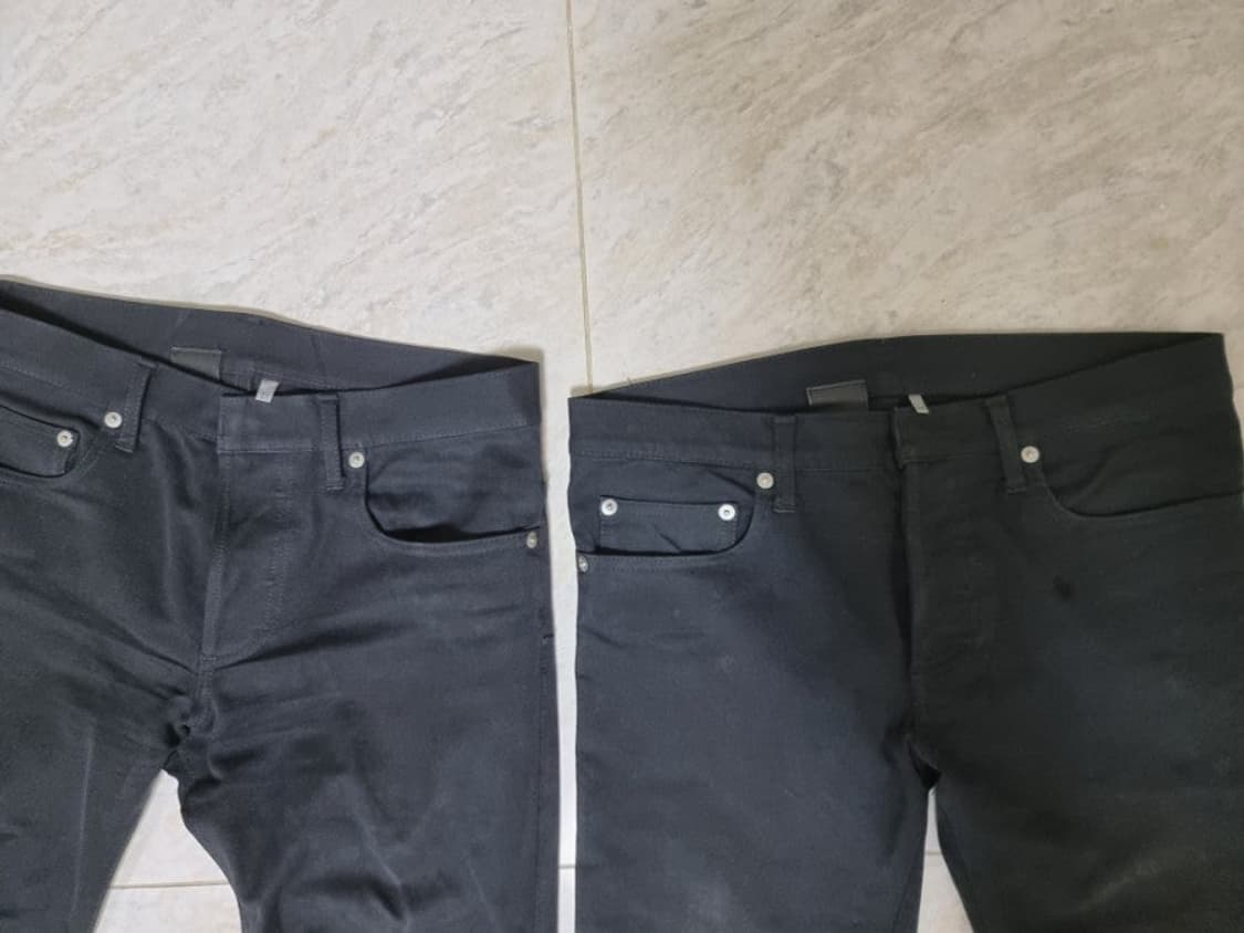 디올옴므 슈퍼슬렌더 스트레치 블랙진 28인치 상품이미지1