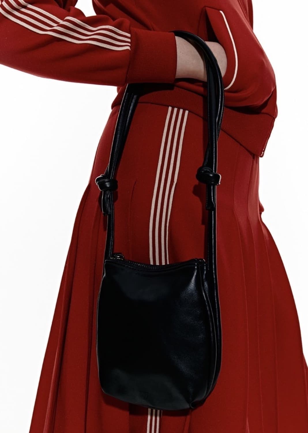 여밈 미니 레이어드백, 블랙 상품이미지1