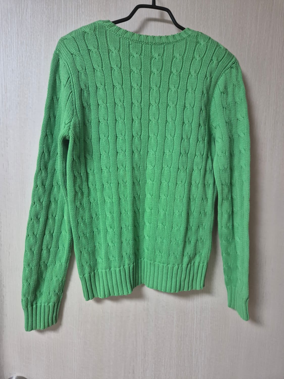 폴로 랄프로렌 케이블 니트  꽈배기니트 브이넥 M 상품이미지2