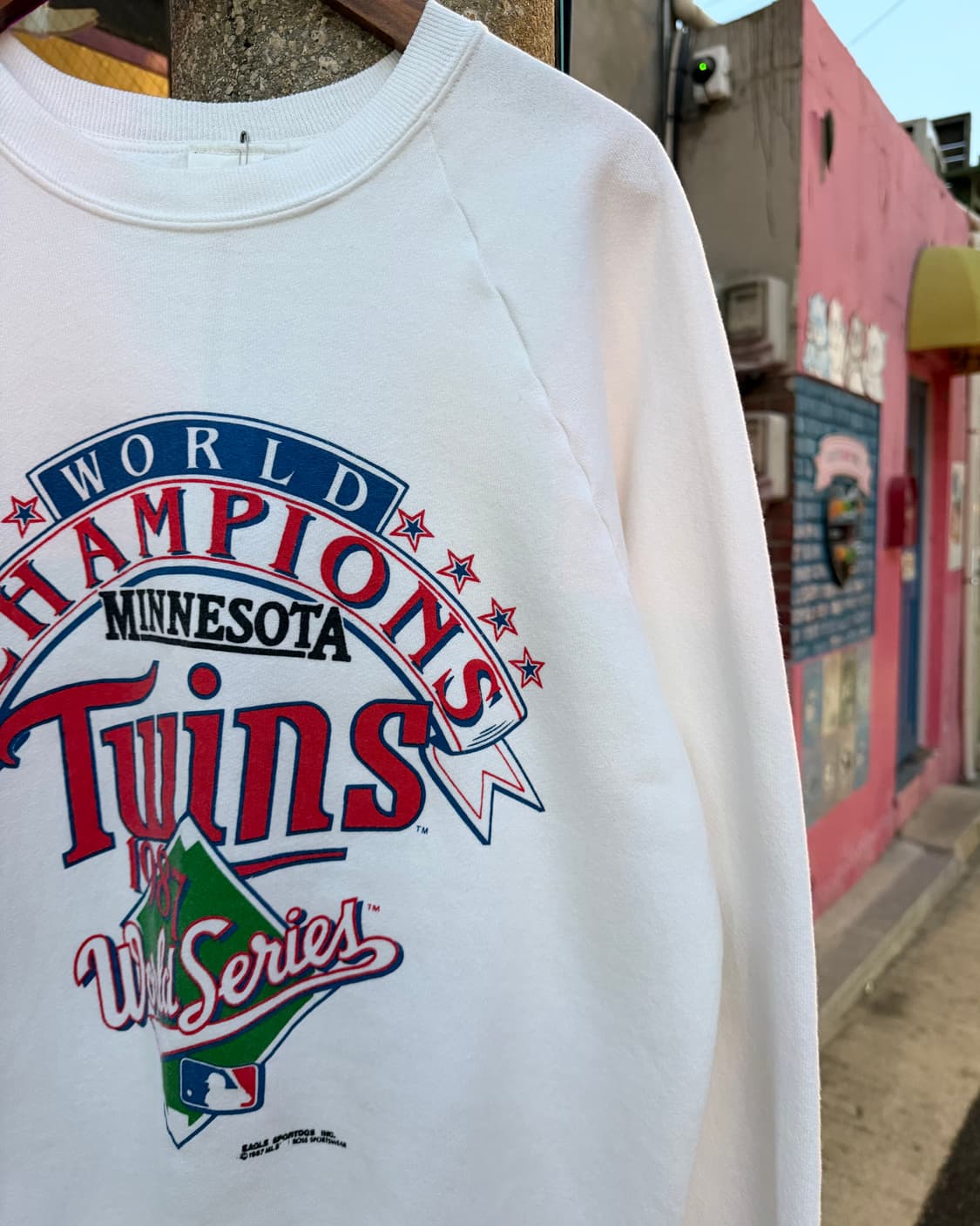 USA 80s MINNESOTA TWINS 1987 sweat shirt 상품이미지3