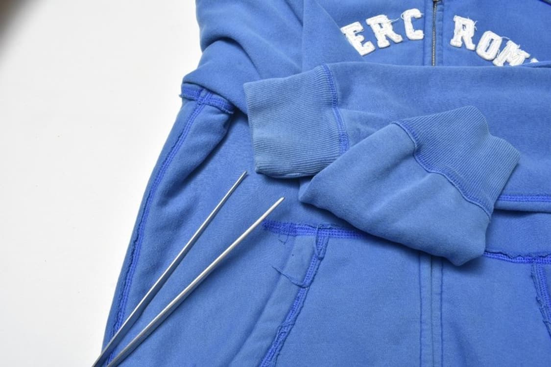 아베크롬비 양털 후드 집업 자켓 울프조 M 상품이미지3