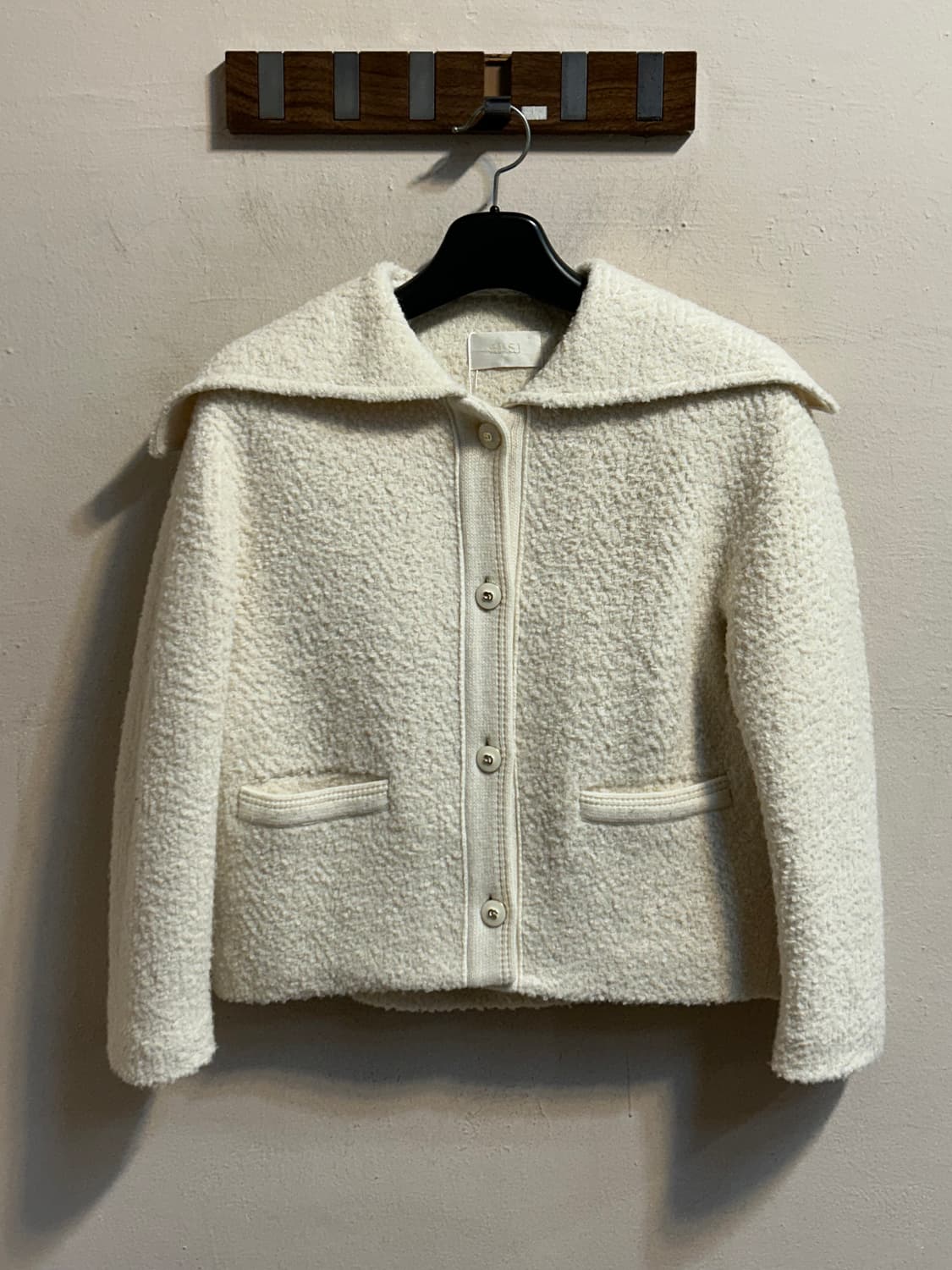 SJ SJ 아이보리 부클 카라 자켓 상품이미지1