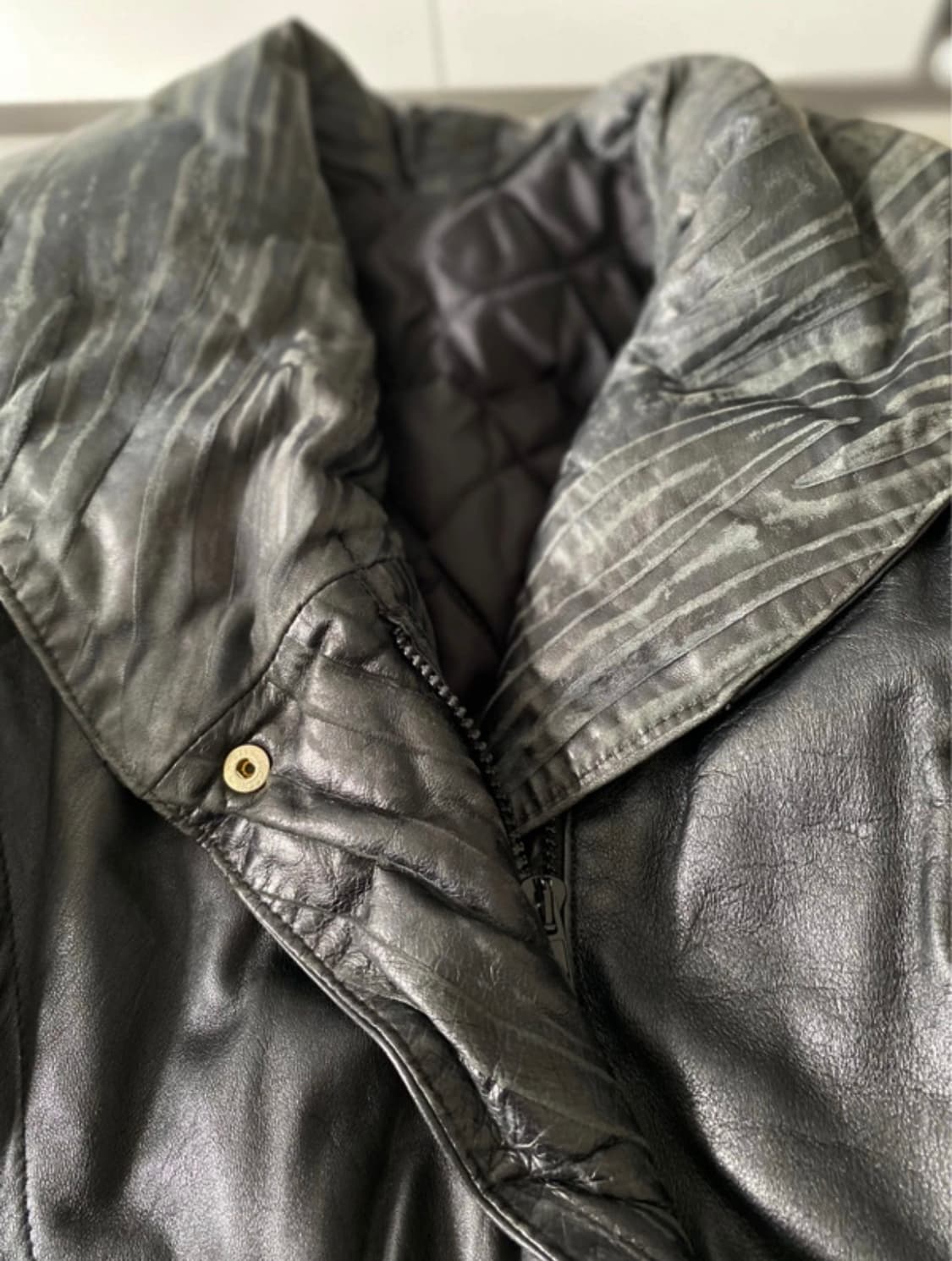 이탈리아 빈티지 리얼 레더 자켓 상품이미지4