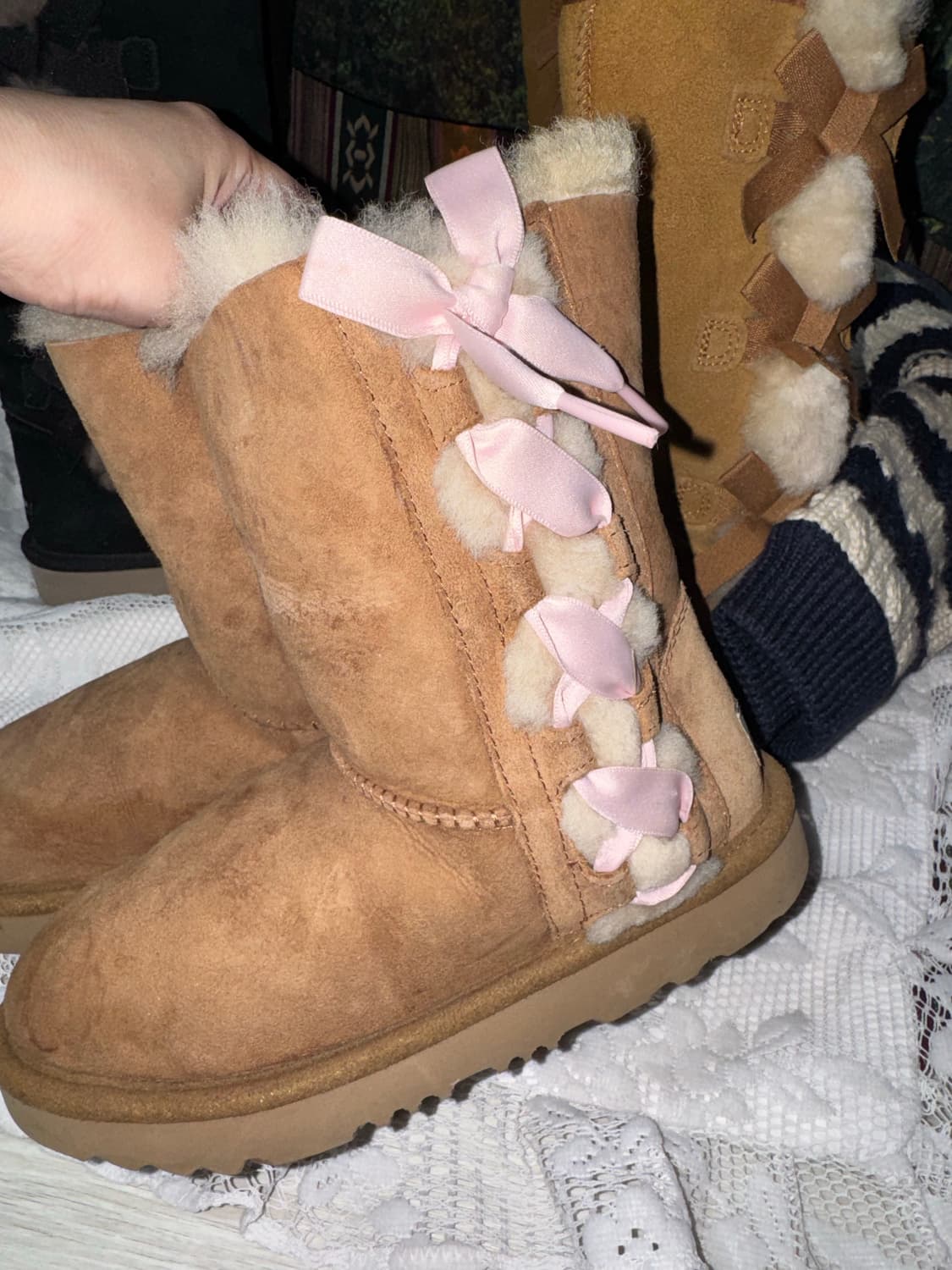 Ugg 리본 어그부츠 210 (225까지는 가능) 상품이미지3