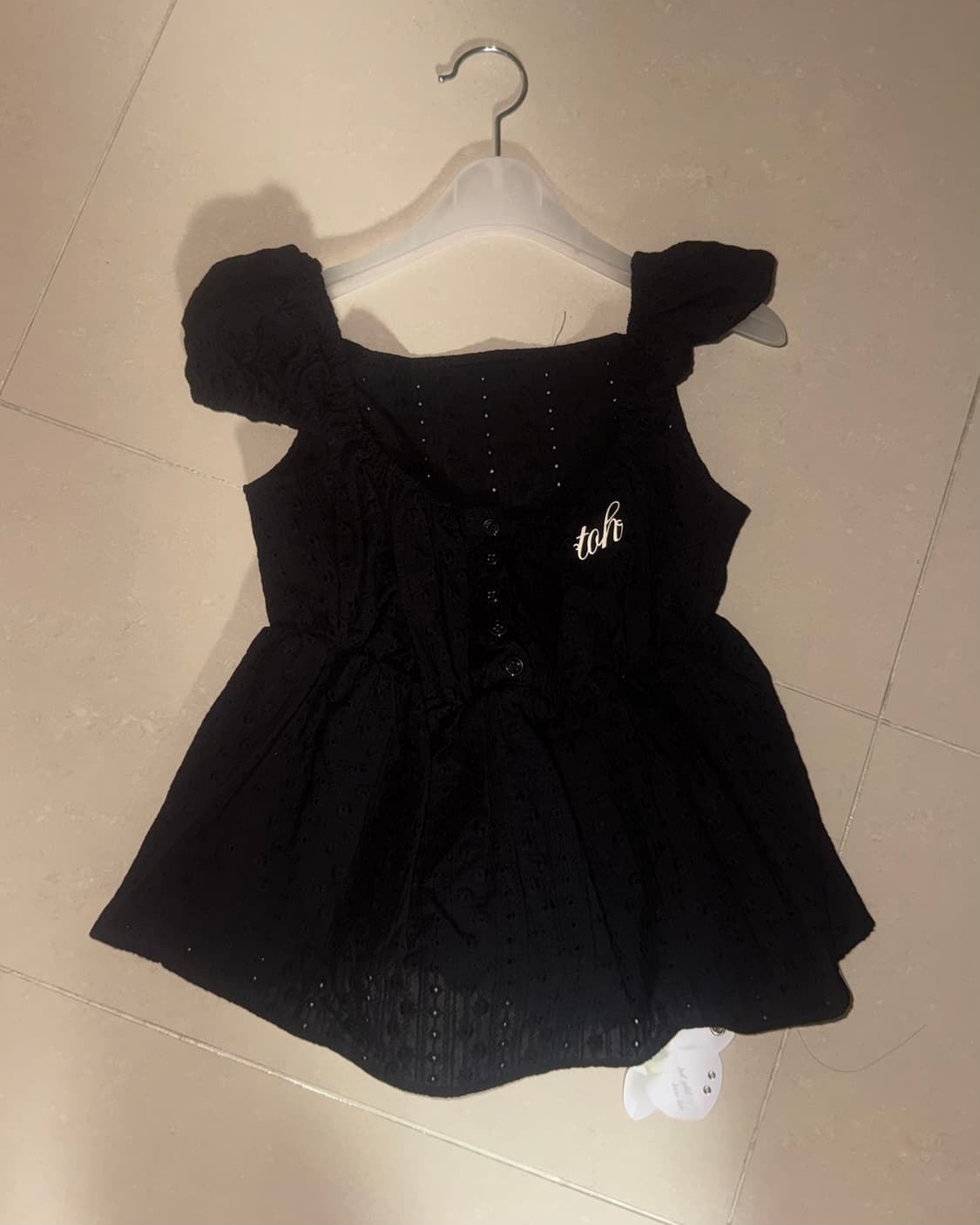 Toh 티오에이치 레아 블라우스 블랙  상품이미지1